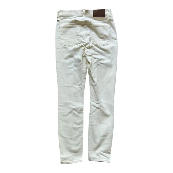 NWT J.Crew 10” Highest-Rise Skinny Jeans in White Denim Sz 26 G1975 - Picture 5 of 9